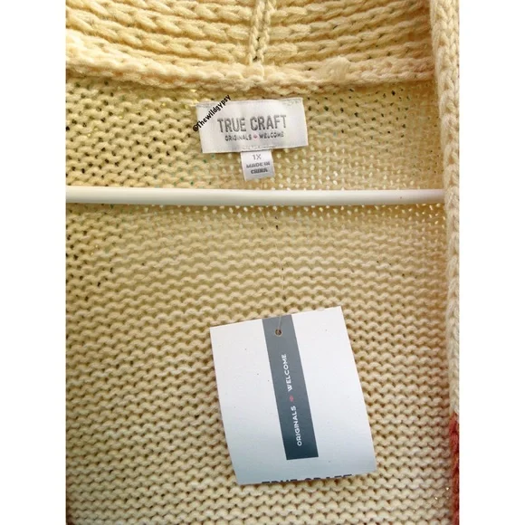 NEW Cozy colorful colorblock open knit cardigan 🍁 - Picture 6 of 7